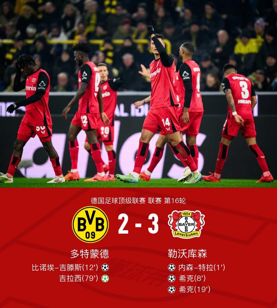 多特蒙德不甘示弱，遗憾败北